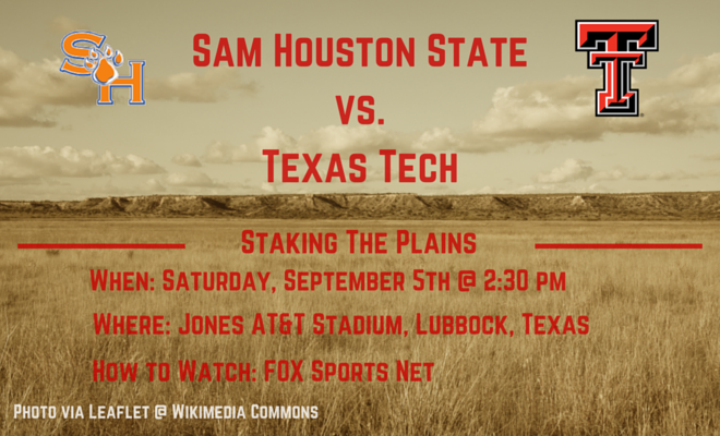 Game Day Video, News, Notes & Links: Sam Houston State vs. Texas Tech