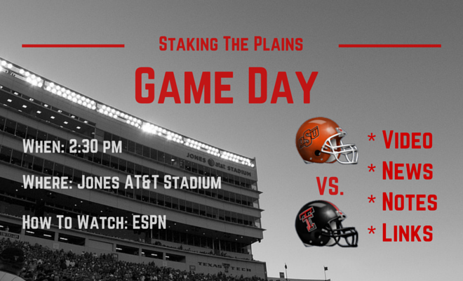 Game Day Video, News, Notes & Links: Oklahoma State vs. Texas Tech