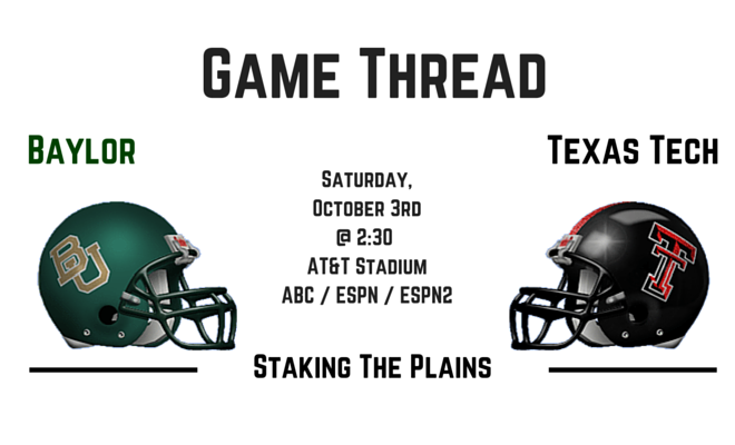 Game Thread II: Baylor vs. Texas Tech