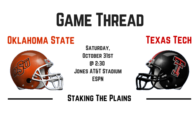 Game Thread II: Oklahoma State vs. Texas Tech