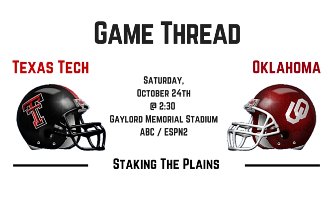 Game Thread II: Texas Tech vs. Oklahoma