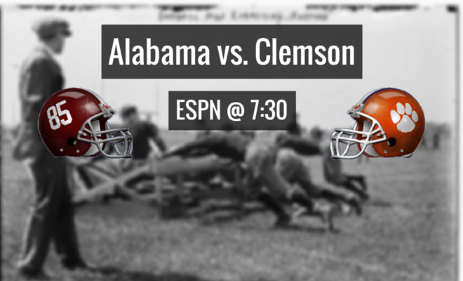 College Football Playoff Game Thread: Alabama vs. Clemson