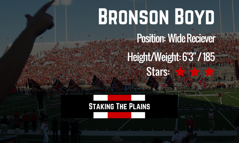 Recruiting on the Plains: 2017 WR Bronson Boyd Player Profile