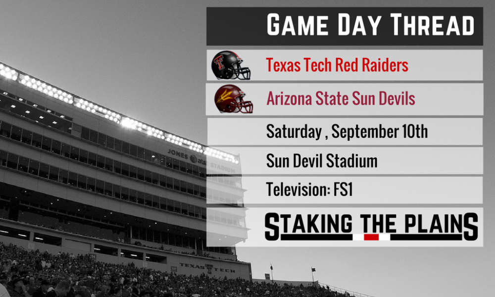 Open Thread III: Texas Tech Red Raiders vs. Arizona State Sun Devils