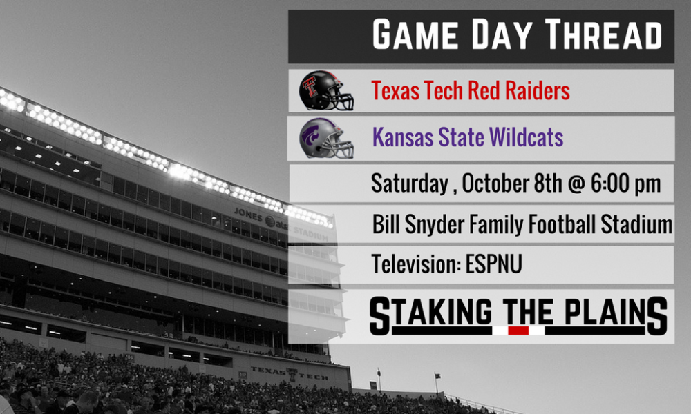 Open Thread II: Texas Tech Red Raiders vs. Kansas State Wildcats