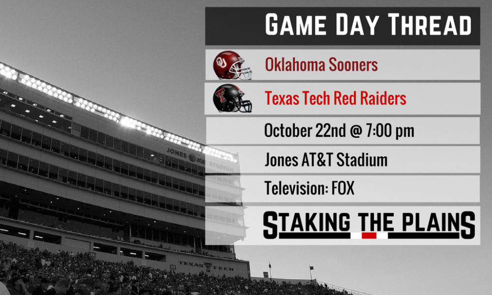 Open Thread IV: Oklahoma vs. Texas Tech