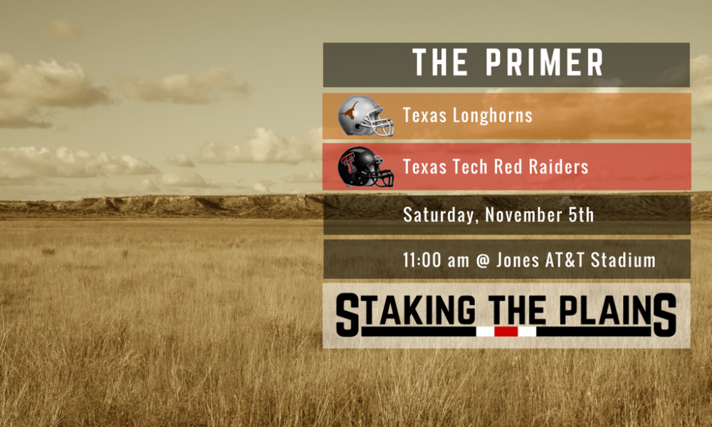 The Primer: Texas Longhorns vs. Texas Tech Red Raiders