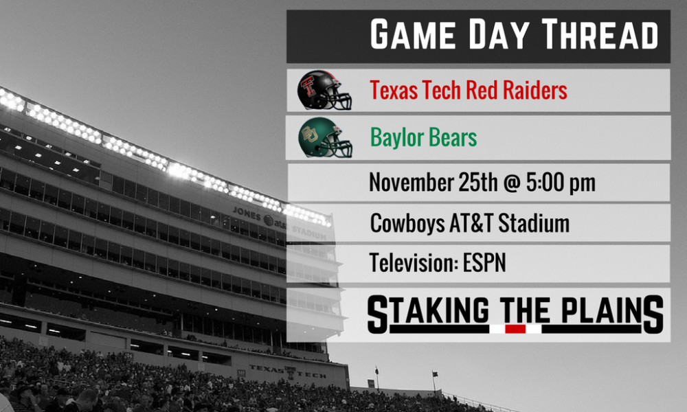 Game Thread IV: Texas Tech vs. Baylor
