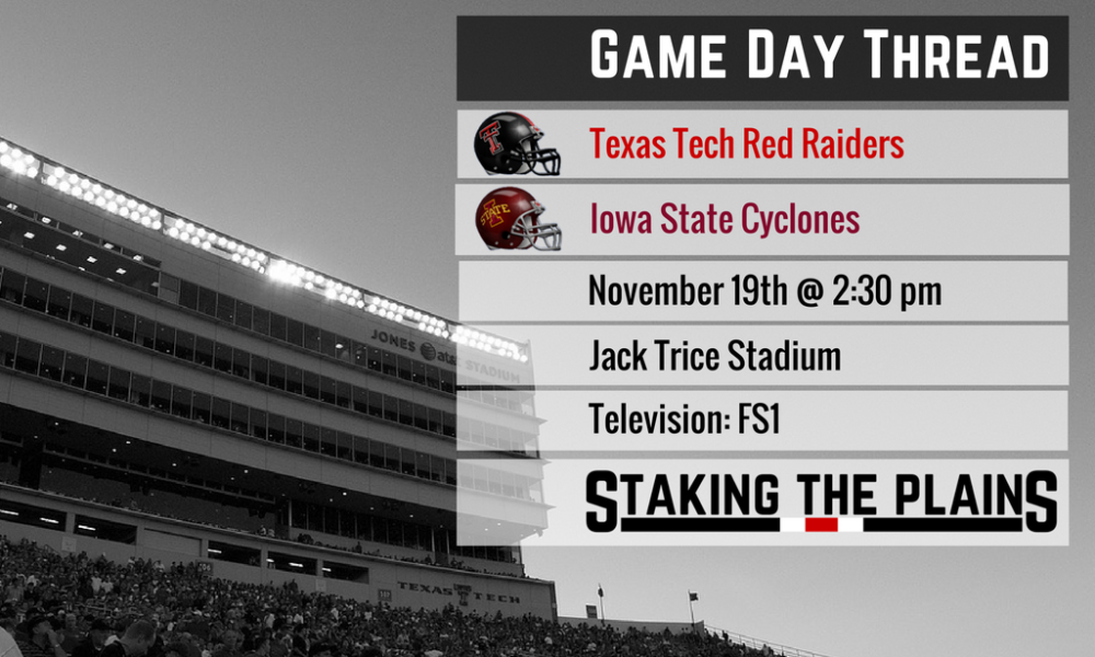 Game Thread III: Texas Tech vs. Iowa State