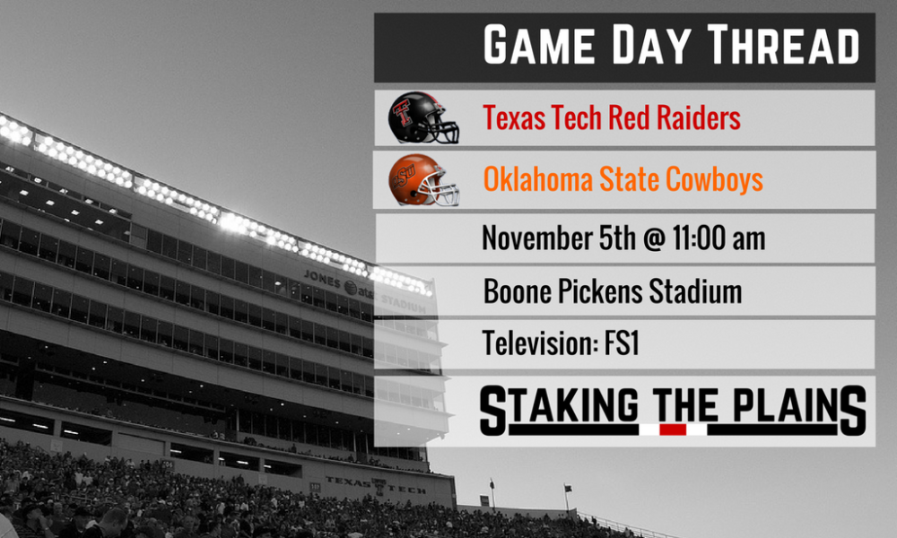 Game Thread IV: Oklahoma State vs. Texas Tech