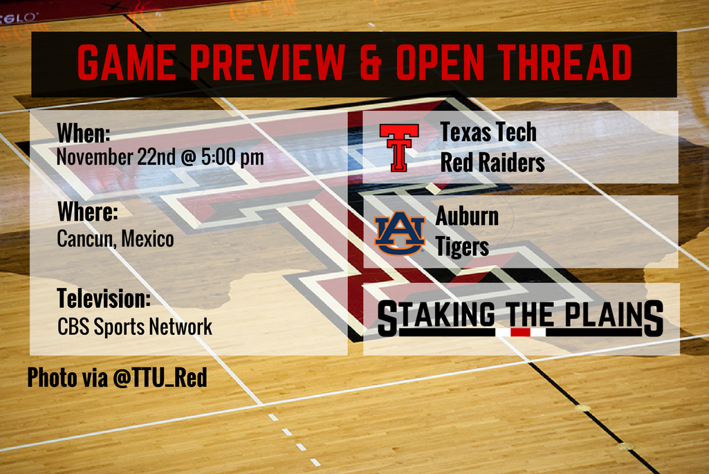 Preview and Game Thread: Auburn Tigers vs. Texas Tech Red Raiders