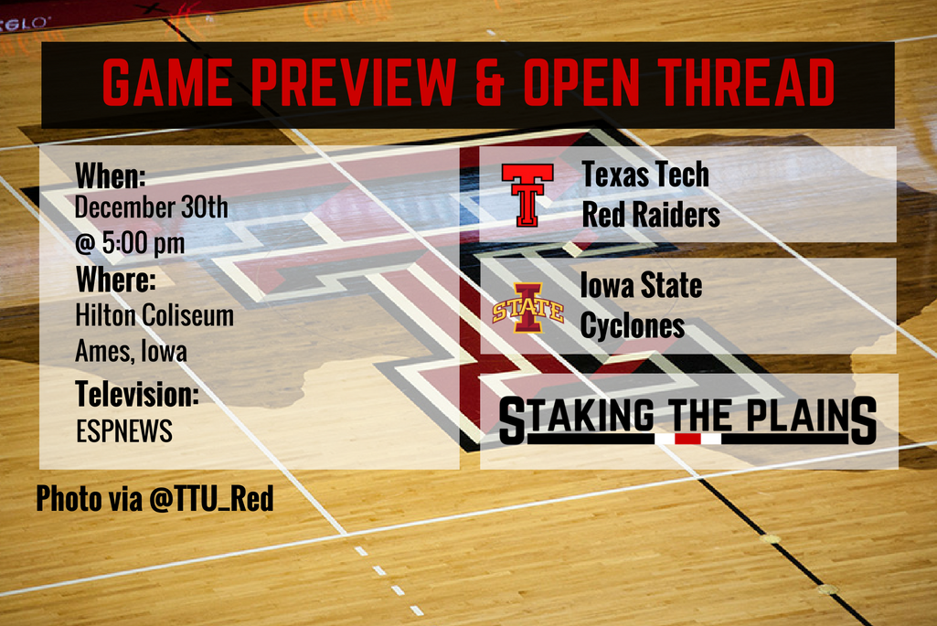 Game Preview and Open Thread: Texas Tech vs. Iowa State