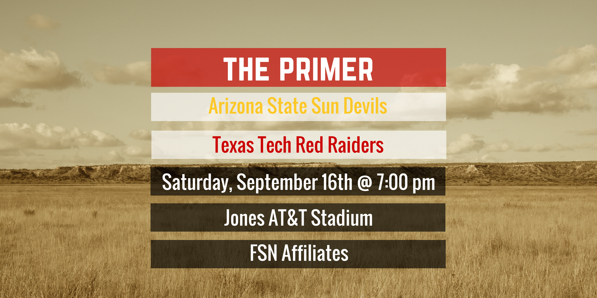 The Primer: Arizona State vs. Texas Tech