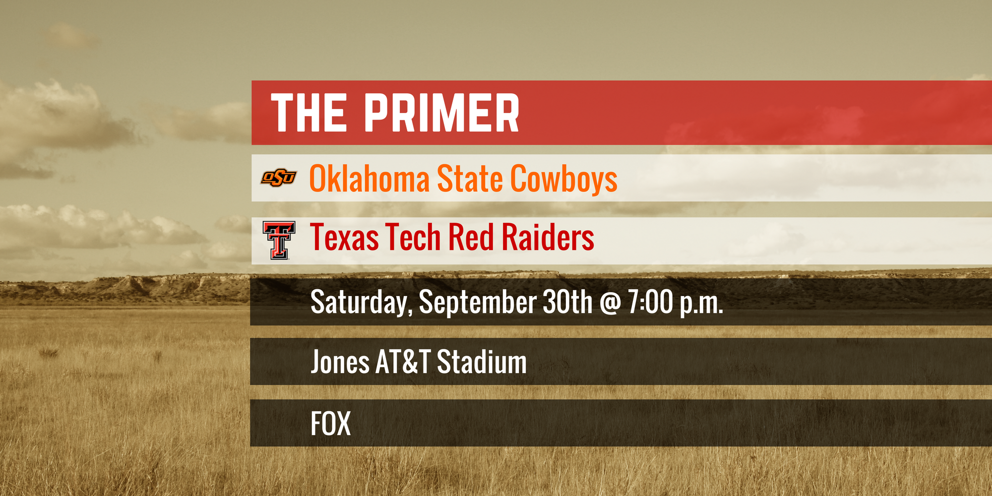 The Primer: Oklahoma State vs. Texas Tech
