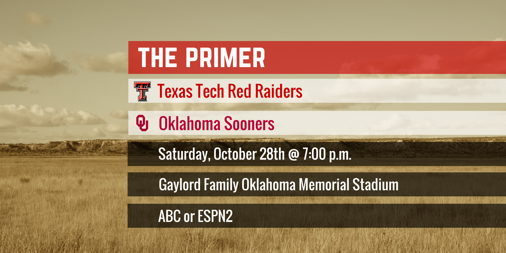 The Primer: Texas Tech vs. Oklahoma