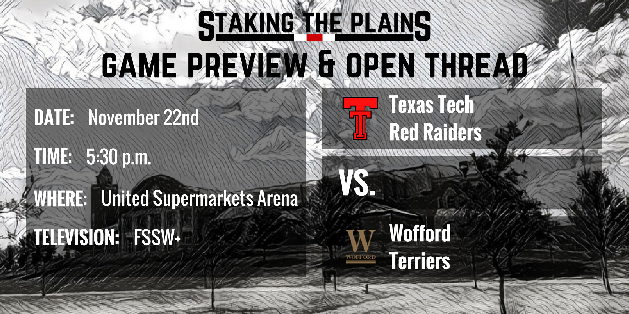 Game Preview and Open Thread: Wofford vs. Texas Tech