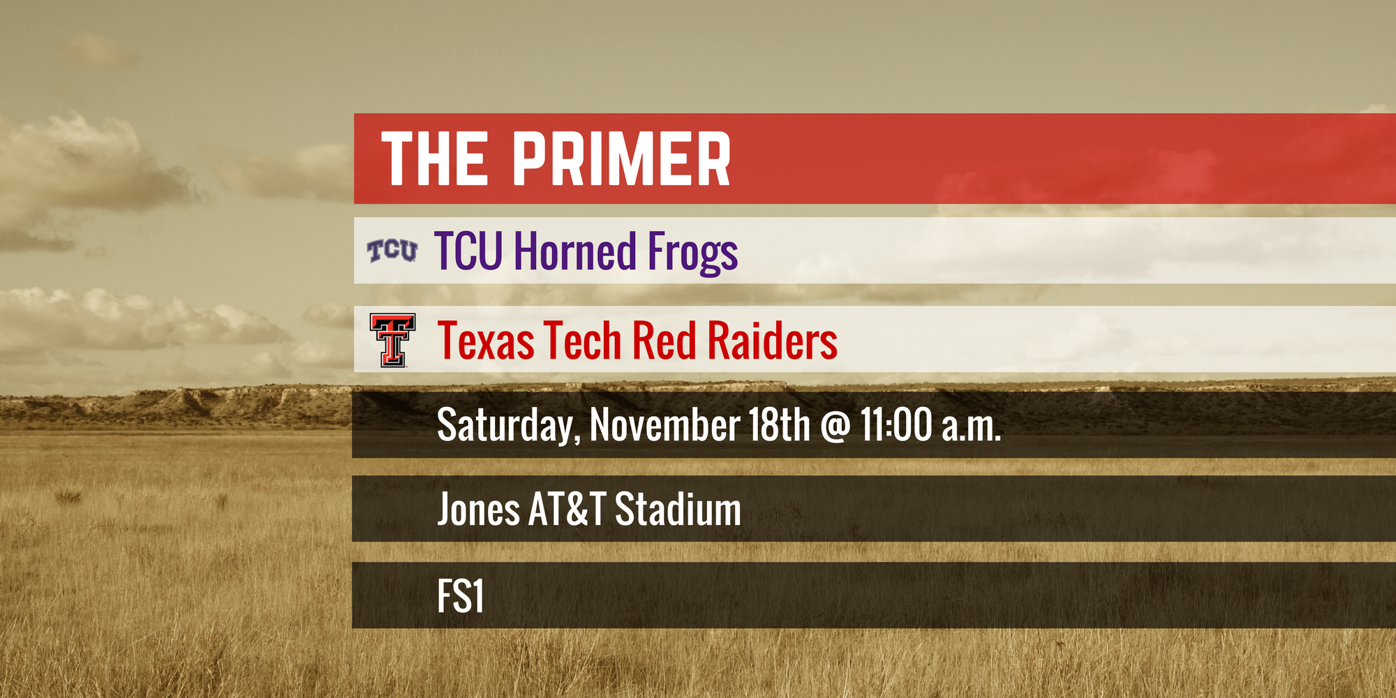 The Primer: TCU vs. Texas Tech