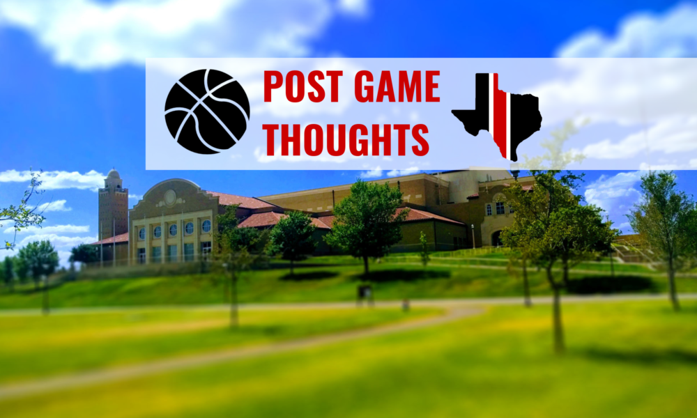 Post Game Thoughts: Texas Tech 78, USC 63