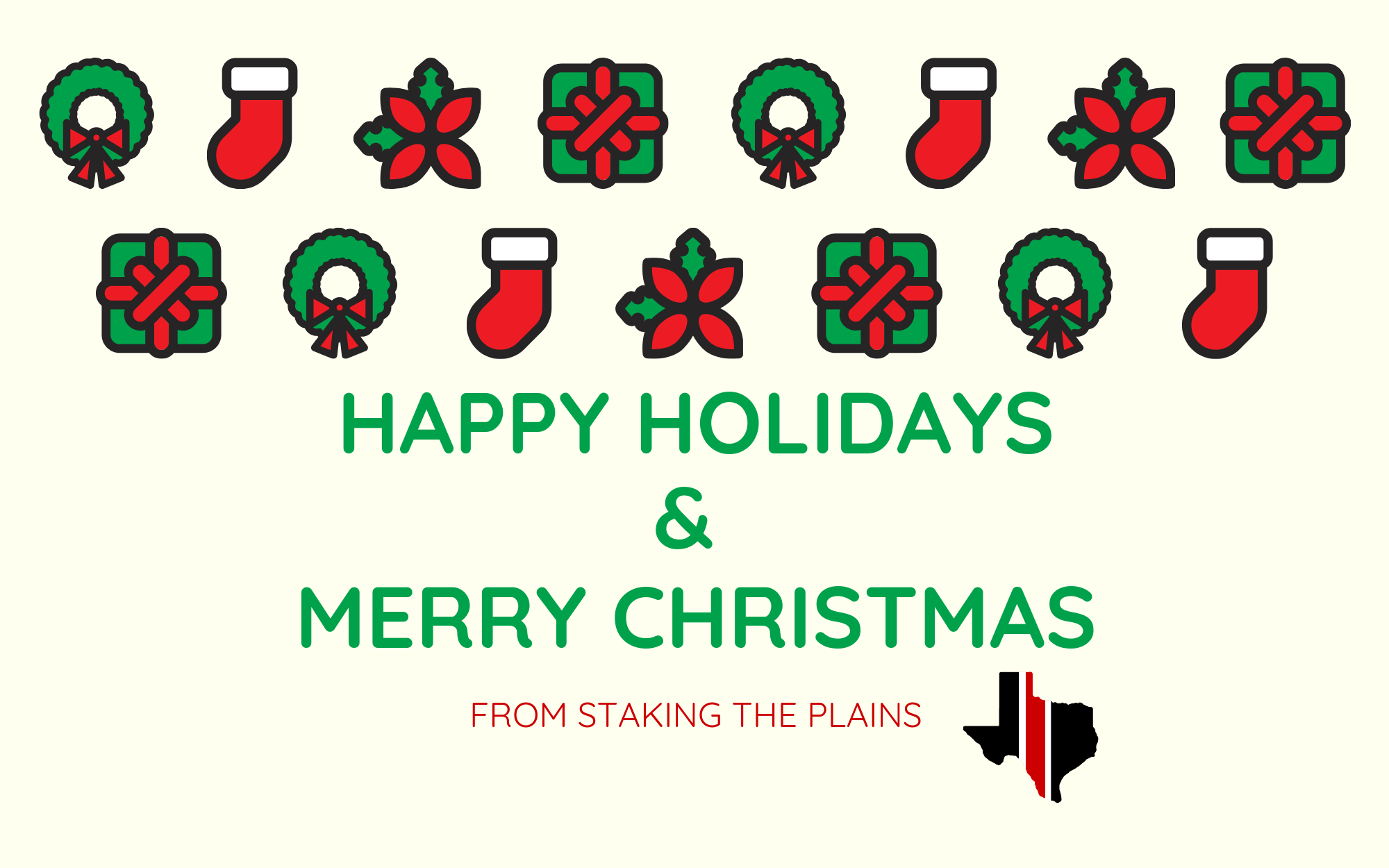 Happy Holidays & Merry Christmas from Staking The Plains