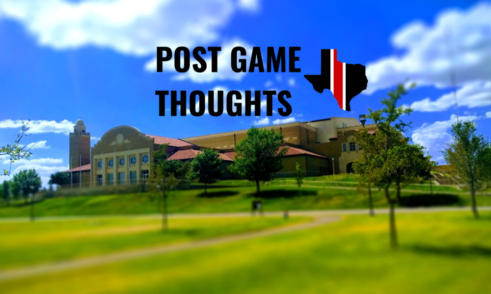 Post Game Thoughts: Texas Tech 75, Gonzaga 69