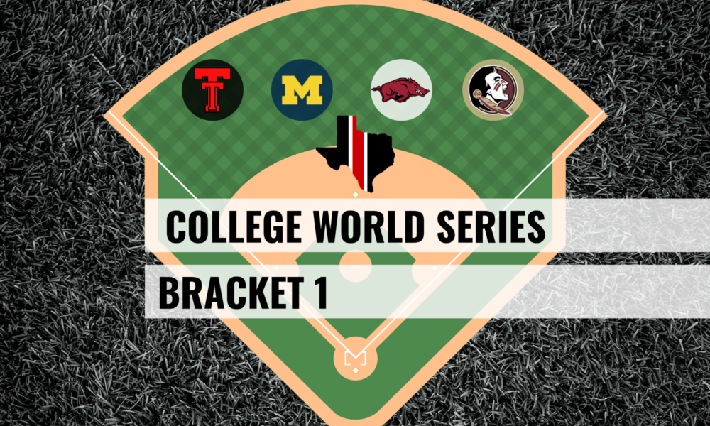 Preview & College World Series Bracket 1 Thread: Texas Tech, Michigan, Arkansas, & Florida State
