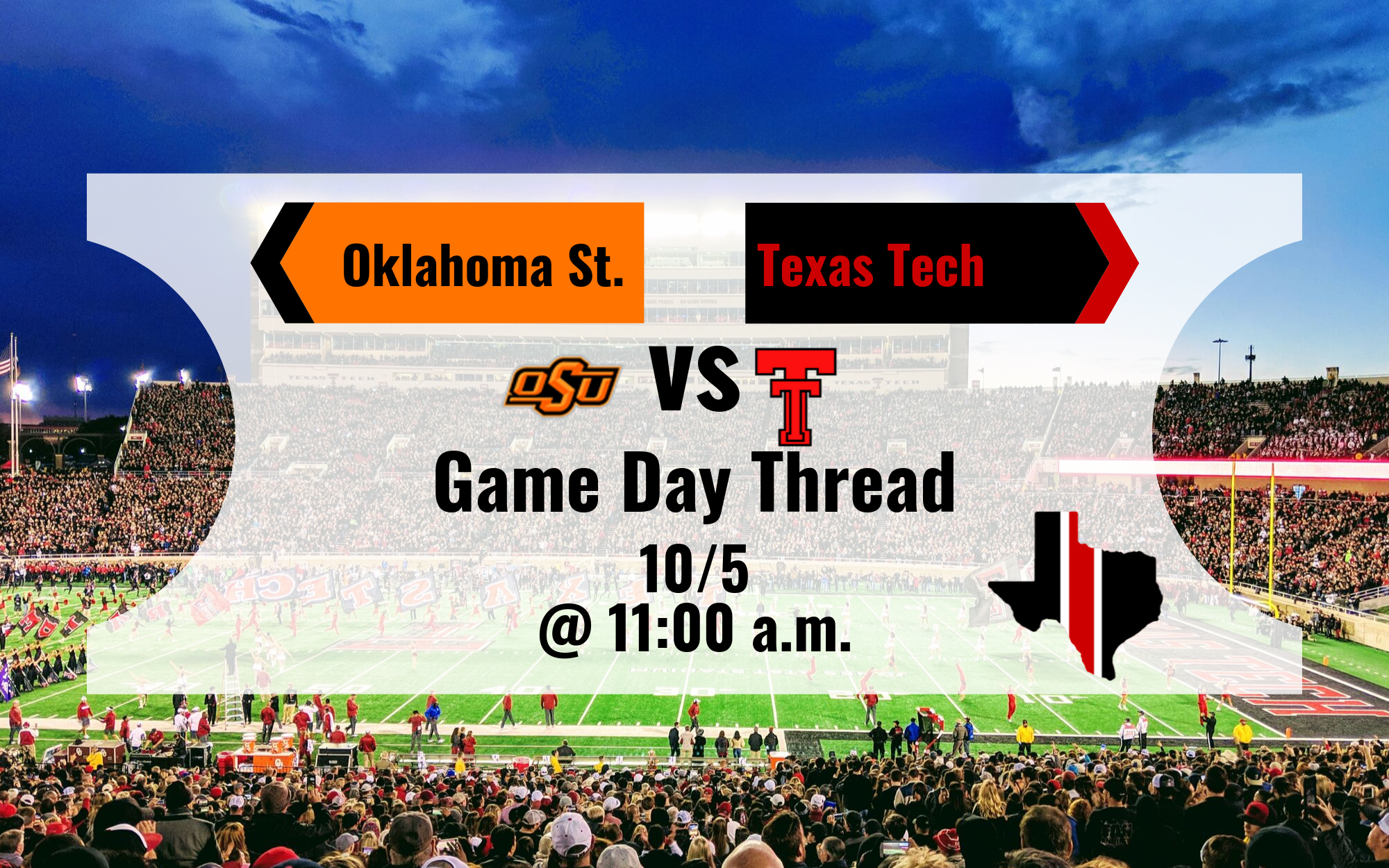 Game Day Thread 4: Oklahoma State vs. Texas Tech