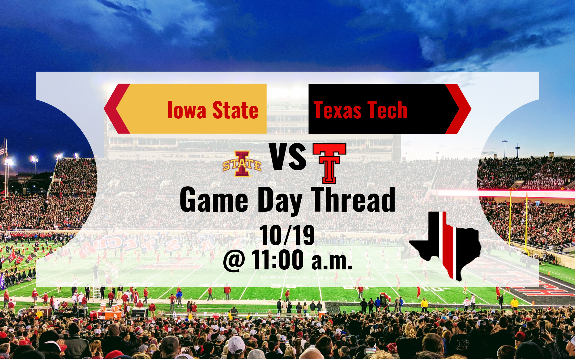 Game Day Thread 2: Iowa State vs. Texas Tech