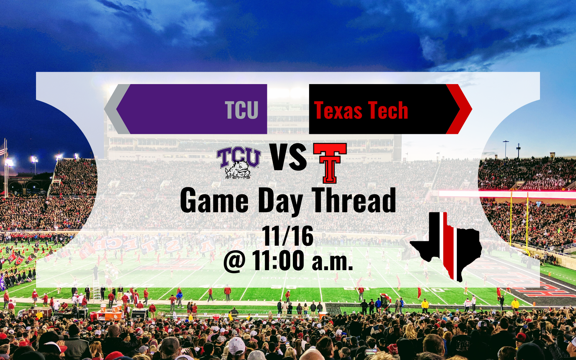 Game Day Thread 4: TCU vs. Texas Tech