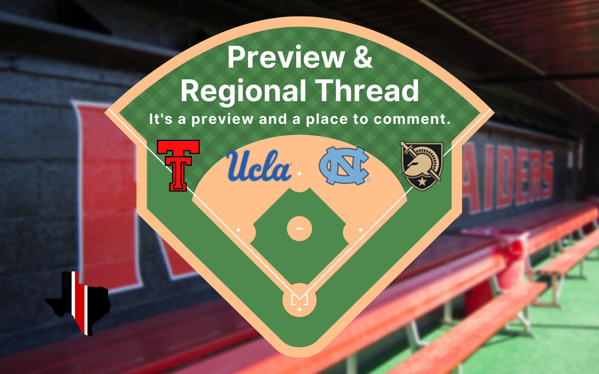 Preview & Regional Thread: Texas Tech, UCLA, N. Carolina, & Army