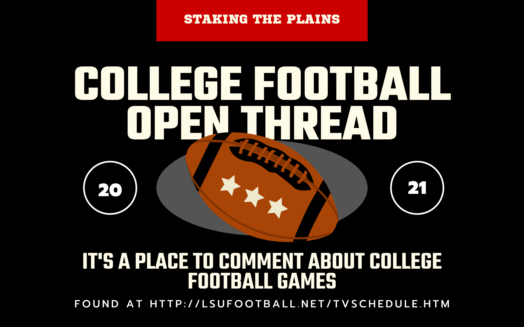 College Football Open Thread | 2021.11.05