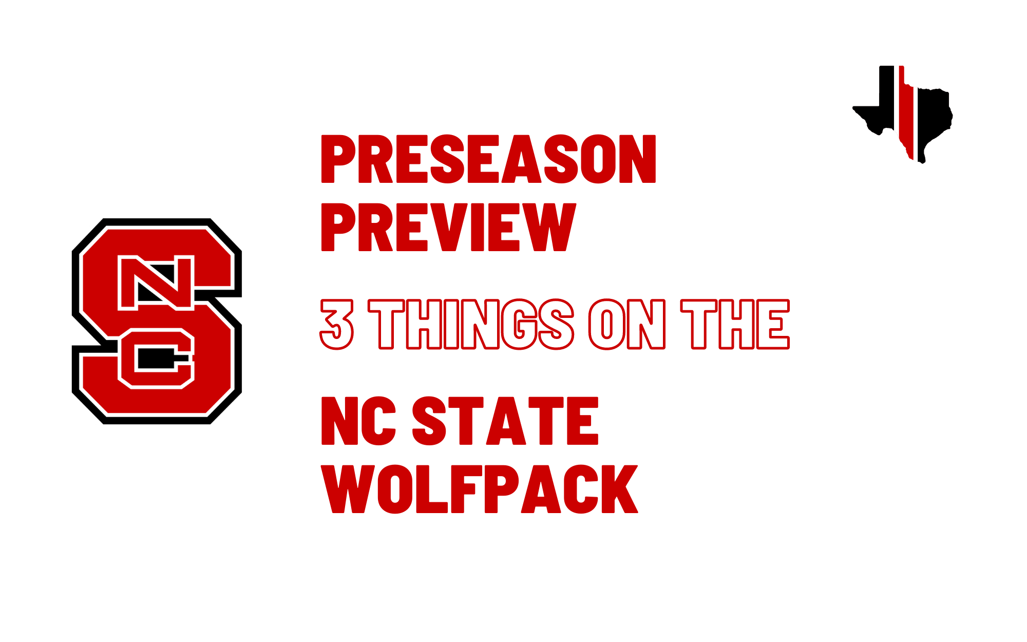 Preseason Preview | 3 Things on the NC State Wolfpack