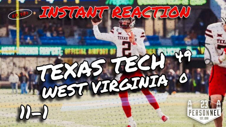 Texas Tech 49 – West Virginia 0  |  Instant Reaction