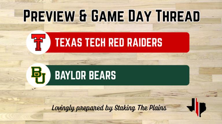 Preview & Game Day Thread: Texas Tech vs. Baylor