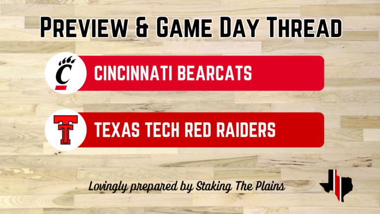Preview & Game Day Thread: Cincinnati vs. Texas Tech