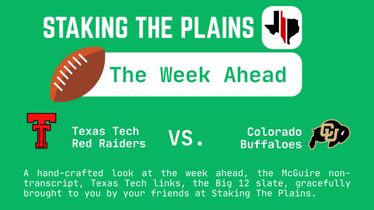 The Week Ahead: Texas Tech vs. Colorado