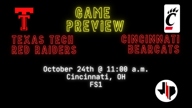 Game Preview: Texas Tech vs. Cincinnati