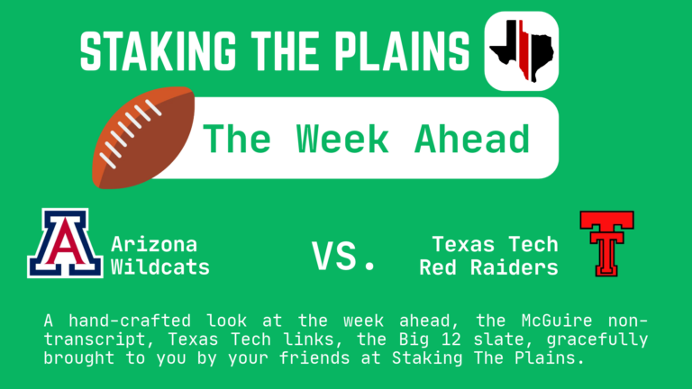 The Week Ahead: Arizona vs. Texas Tech